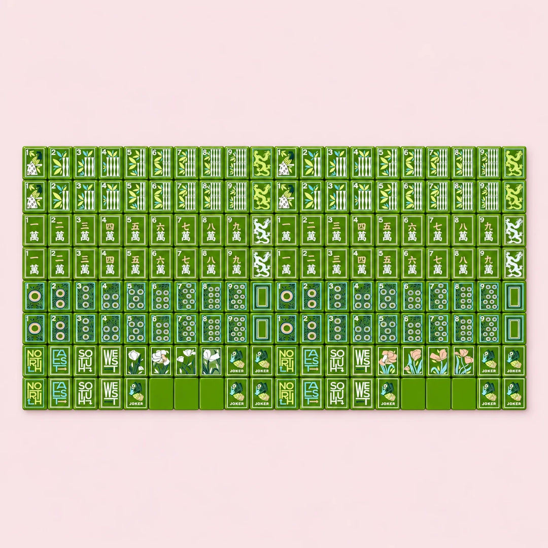 Jade Social — Green Pearl American Mahjong Set