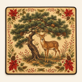 Woodland Social — mat shown from above. Featured design.