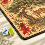 Woodland Social — close view of the featured mat design. Featured design.
