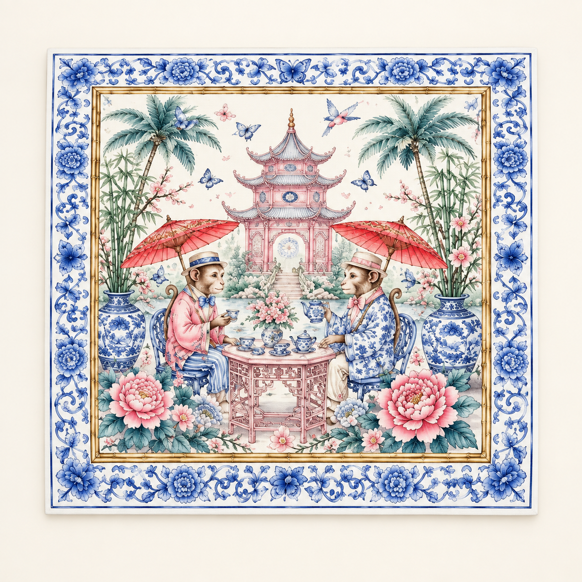 Porcelain Social II — mat shown from above. Featured design.