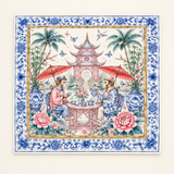 Porcelain Social II — mat shown from above. Featured design.