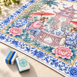 Porcelain Social II — close view of the featured mat design. Featured design.