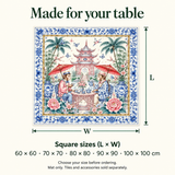 Porcelain Social II — available mat sizes in centimetres. Featured design.