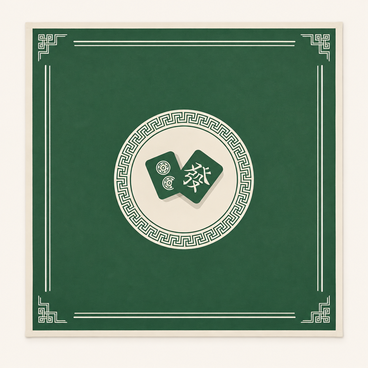 The Green Room — mat shown from above. Featured design.