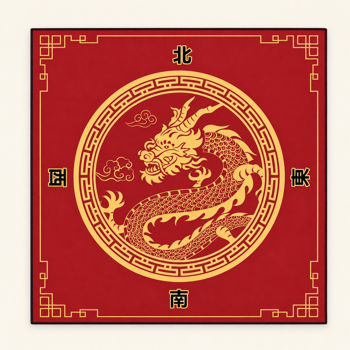 Red Letter — mat shown from above. Featured design.
