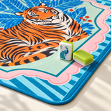 Tiger Social — close view of the featured mat design. Featured design.