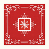 Winter Social — mat shown from above. Featured design.