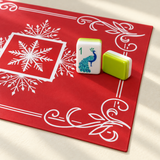 Winter Social — close view of the featured mat design. Featured design.