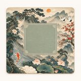 Lotus Reverie — mat shown from above. Featured design.