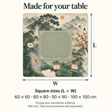 Lotus Reverie — available mat sizes in centimetres. Featured design.