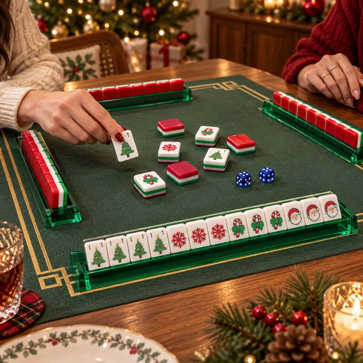 Merry Mahjong mahjong kit arranged for a game with friends