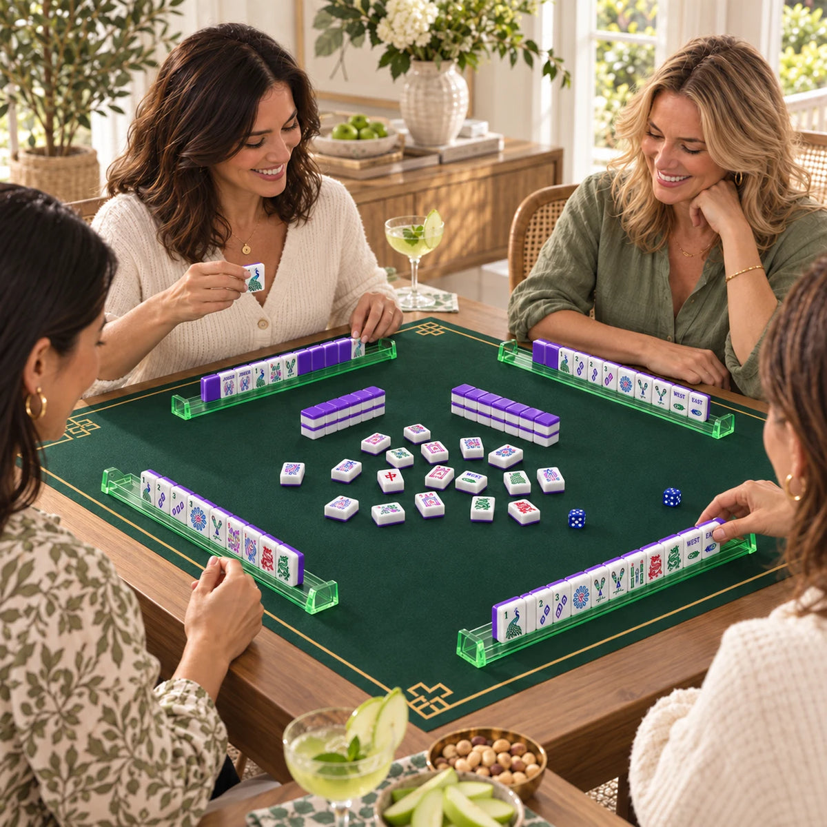 Plume — friends sharing a game of mahjong