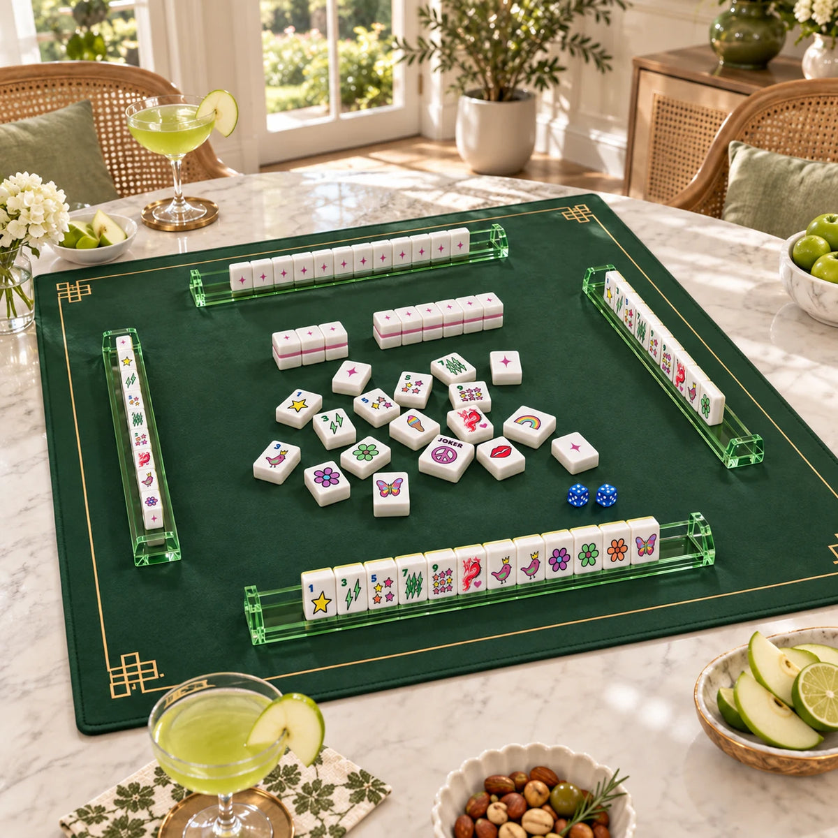 Pop Club — wide view of the table set for mahjong