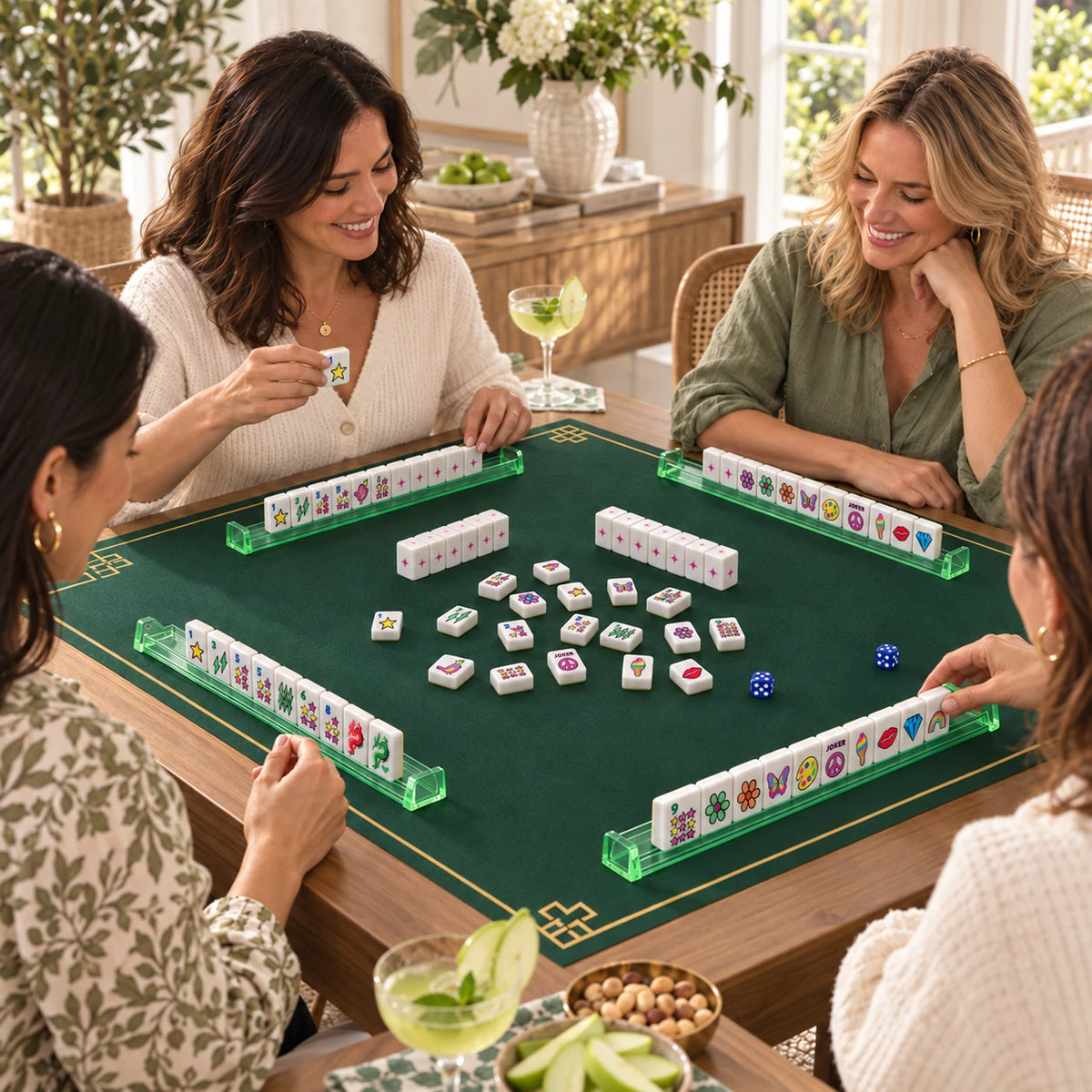 Pop Club — friends sharing a game of mahjong