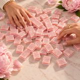 Rose Club pearl pink American mahjong acrylic tiles — product image 6