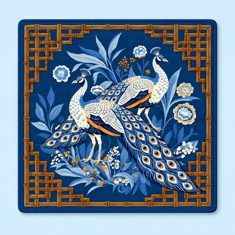 Midnight Garden — Decorative Mahjong Mat