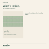 Emerald Hour emerald american mahjong tiles — contents schematic