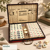 Heirloom Hour mahjong set with case — alternate product view