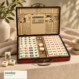 Heirloom Hour mahjong set with case — tile details