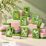 Jade Social green pearl american mahjong tiles — tile details