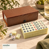Little Ritual mini chinese mahjong set with box — alternate product view