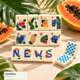 Mahjito tropical acrylic mahjong tiles — alternate product view