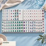 Midnight Mahj navy american mahjong tiles — styled product view