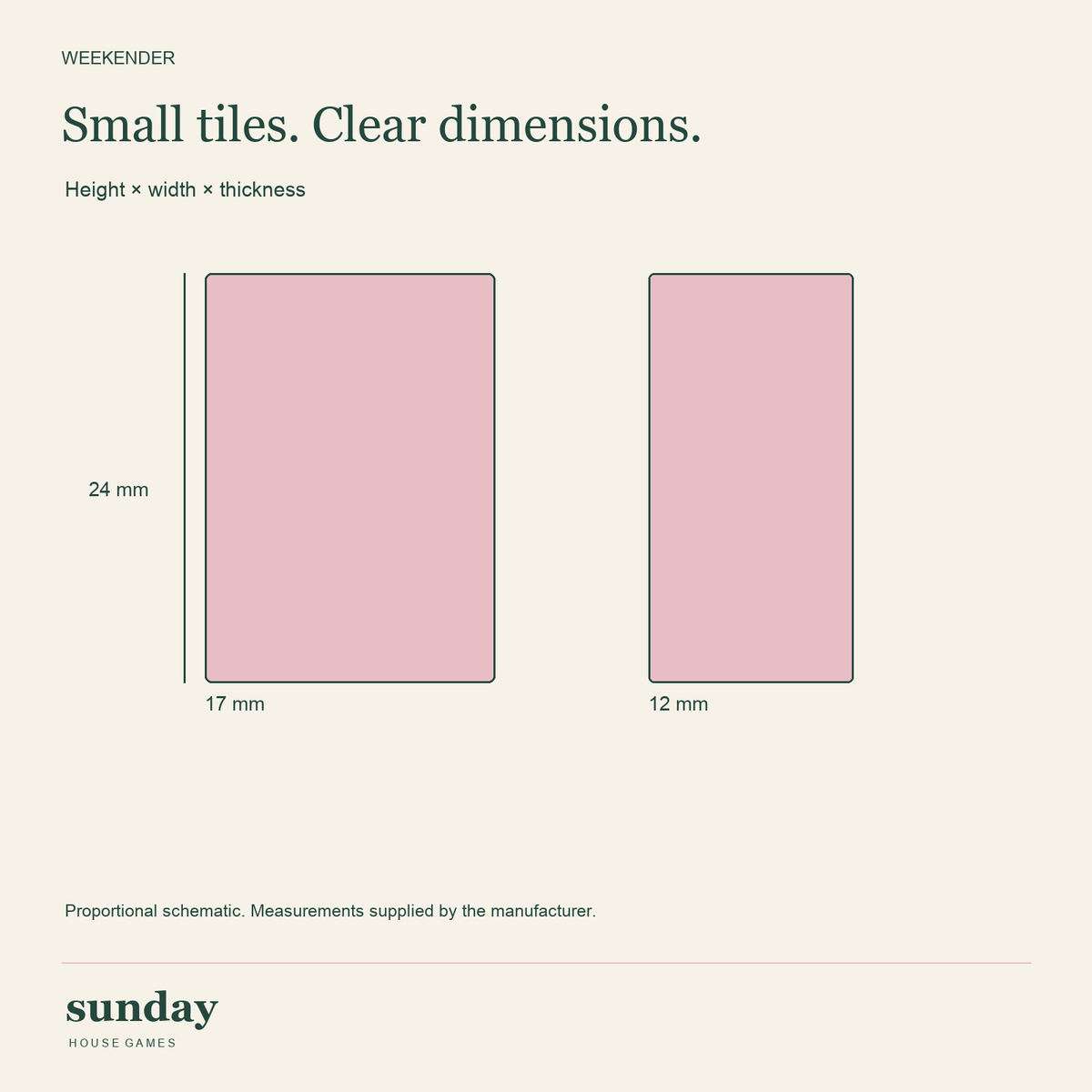 Petite — Blush pink mini chinese mahjong set — tile details