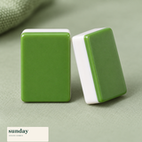 Pocket Party — Green green mini chinese mahjong set — tile close-up