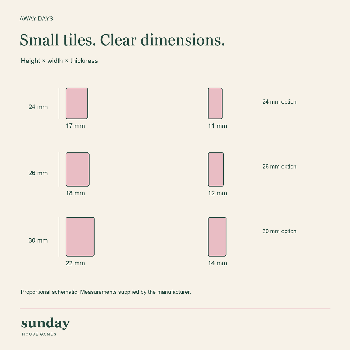 Pocket Party — Rose pink mini chinese mahjong set — tile details