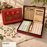 Reunion chinese mahjong set with case — alternate product view
