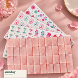 Rose Club pearl pink american mahjong tiles — styled product view