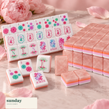Rose Club pearl pink american mahjong tiles — alternate product view