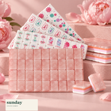 Rose Club pearl pink american mahjong tiles — tile details