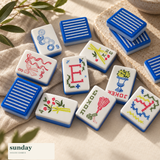 Stitch & Play layered acrylic american mahjong tiles — alternate product view