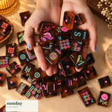 Tortoise Social tortoiseshell american mahjong tiles — styled product view