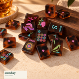 Tortoise Social tortoiseshell american mahjong tiles — alternate product view