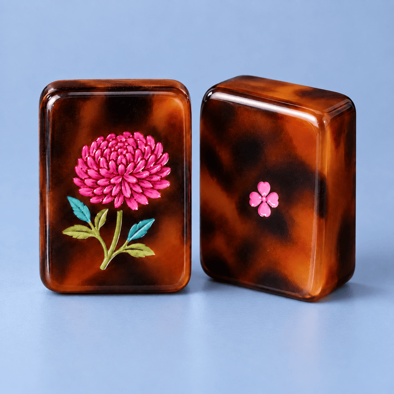Tortoise Social — Tortoiseshell American Mahjong Set