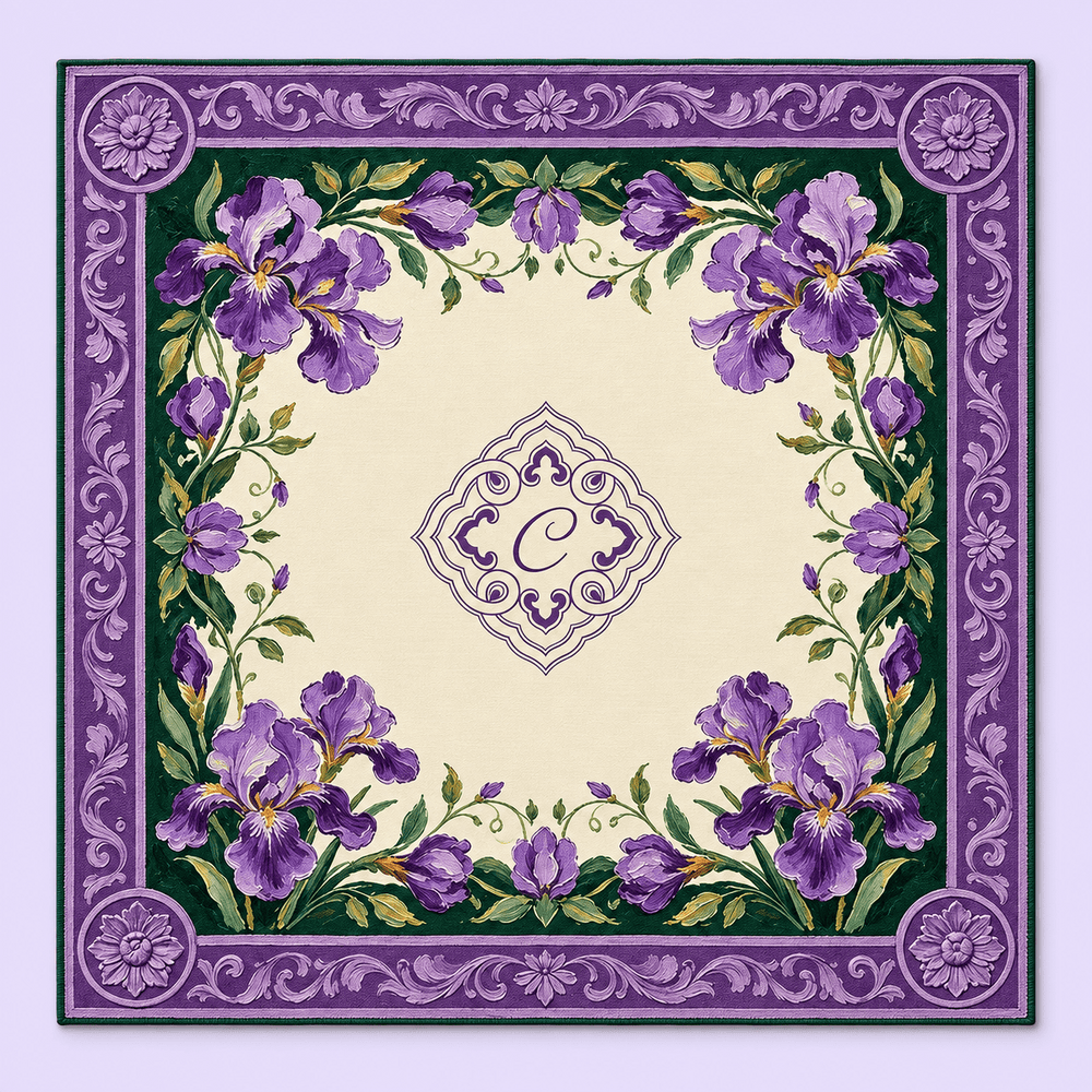 Violet Hour — Ornamental Mahjong Mat