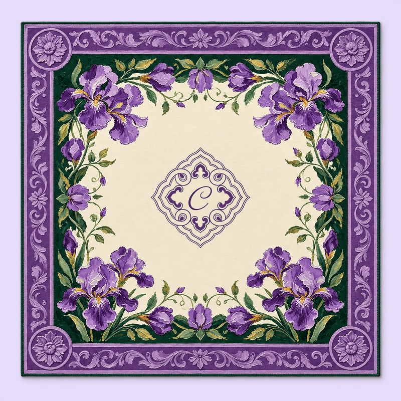 Violet Hour — Ornamental Mahjong Mat