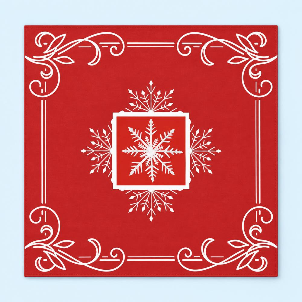 Winter Social — Seasonal Mahjong Mat
