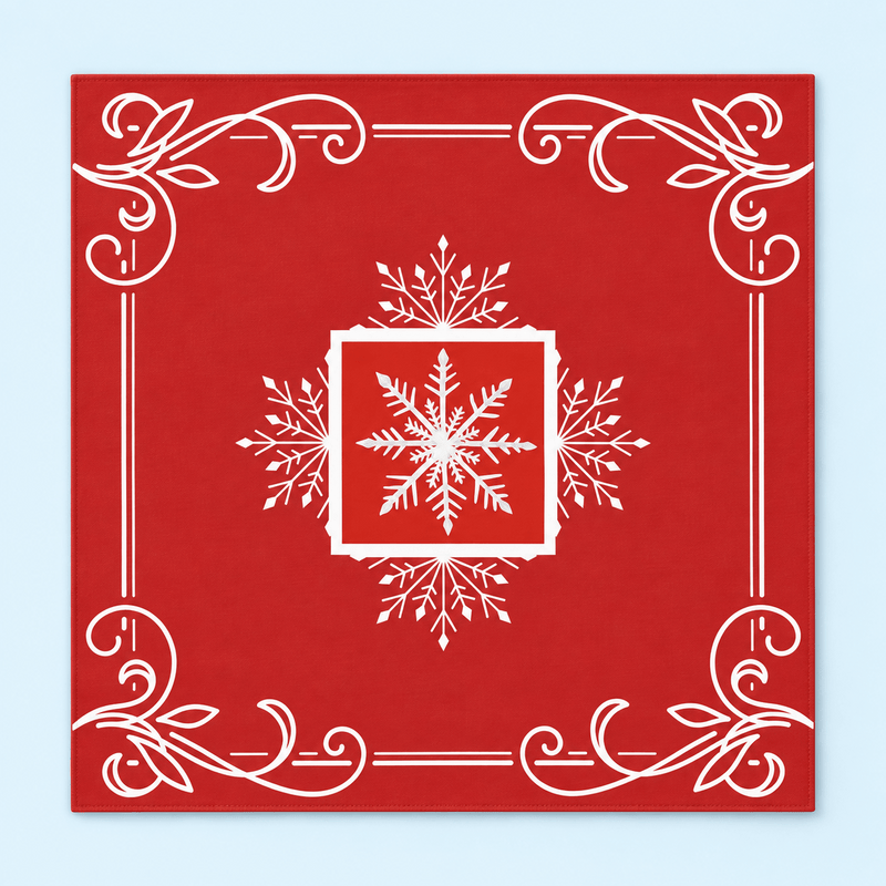 Winter Social — Seasonal Mahjong Mat