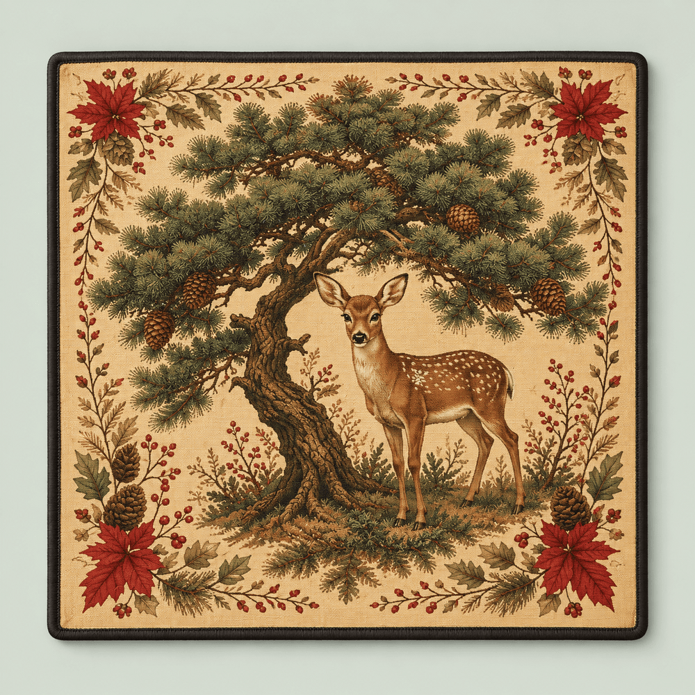 Woodland Social — Patterned Mahjong Mat